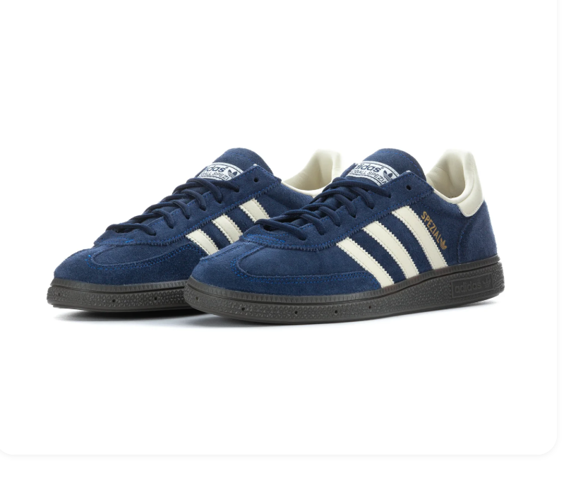 Adidas Handball Spezial Navy & Cream Sneakers with Dark Sole
