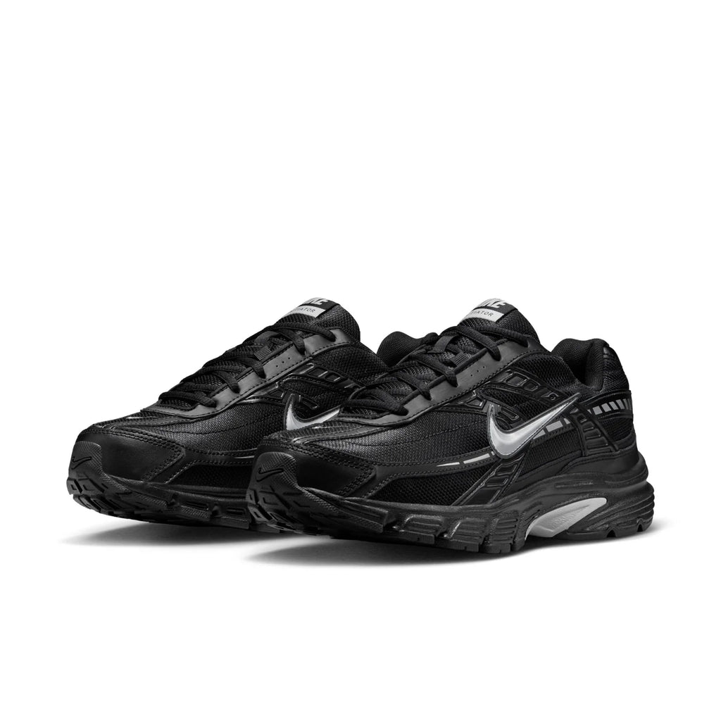 Nike Initiator Black & Metallic Silver Mesh Sneakers