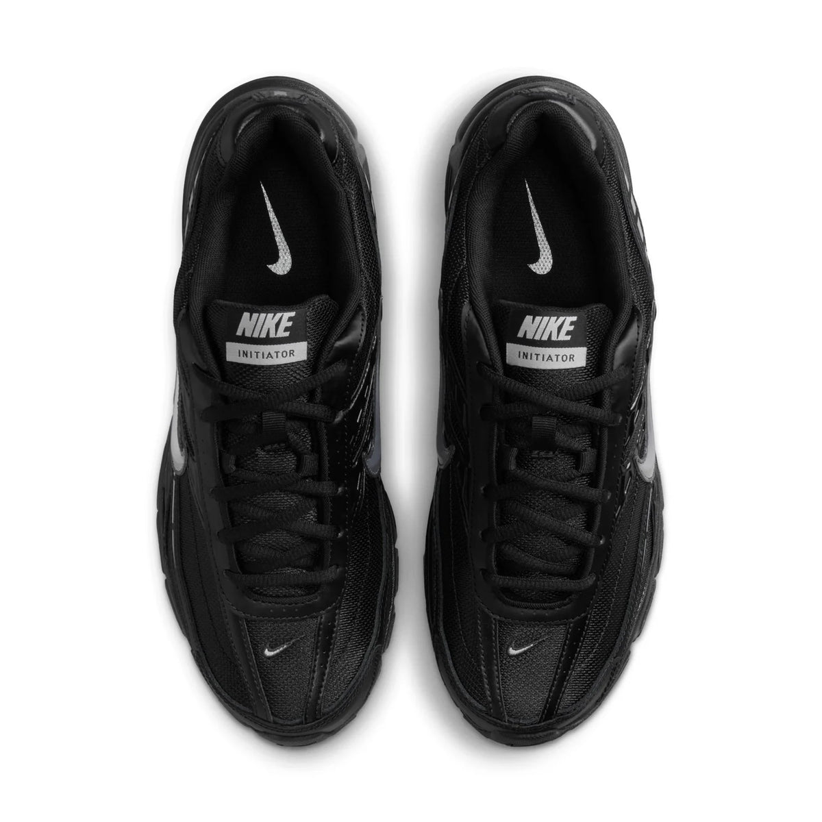 Nike Initiator Black & Metallic Silver Mesh Sneakers