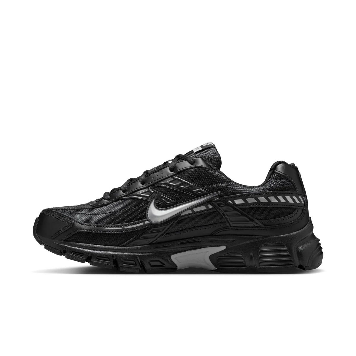 Nike Initiator Black & Metallic Silver Mesh Sneakers