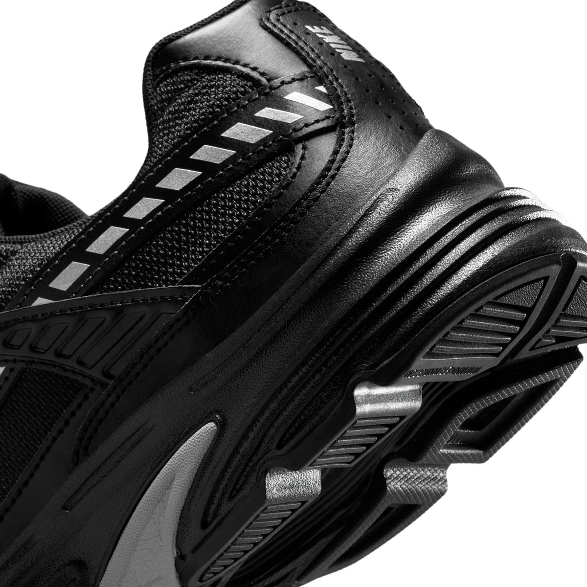 Nike Initiator Black & Metallic Silver Mesh Sneakers