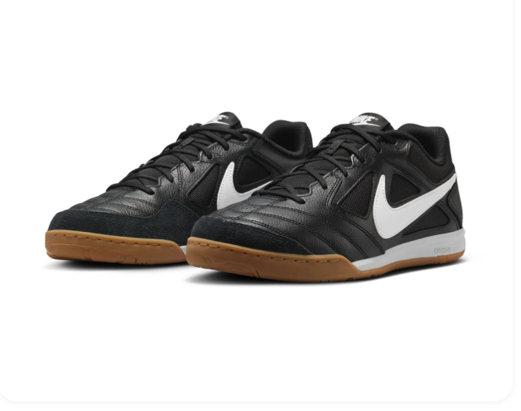 Nike Black & White Low-Profile Gum-Sole Sneakers