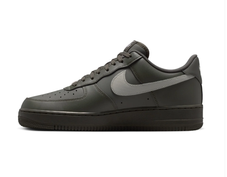 Nike Air Force 1 Dark Olive & Grey Low-Top Sneakers