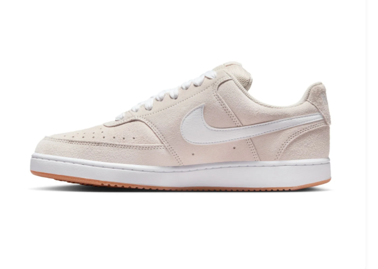 Nike Cream & White Low-Top Gum-Sole Sneakers