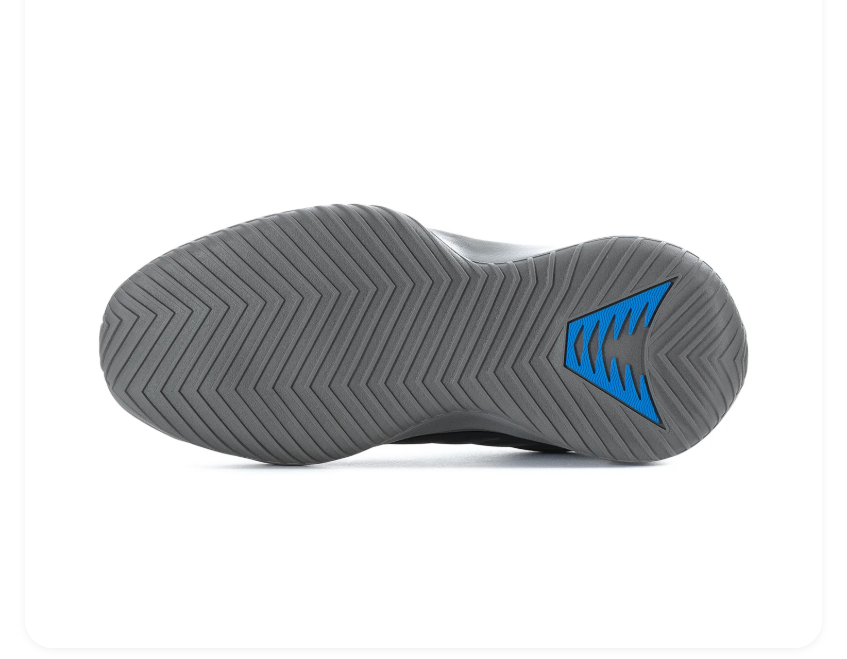 Adidas Black & Grey Low-Top Sneakers with Blue Accents