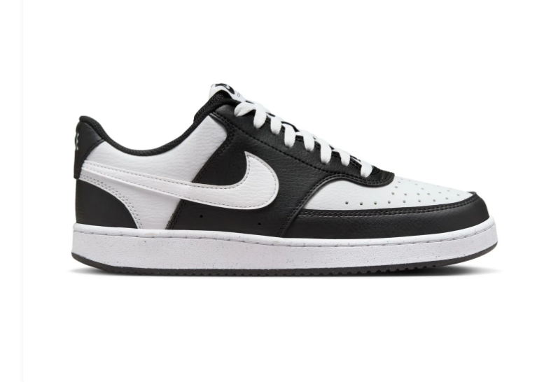 Nike Court Vision Black & White Low-Top Sneakers