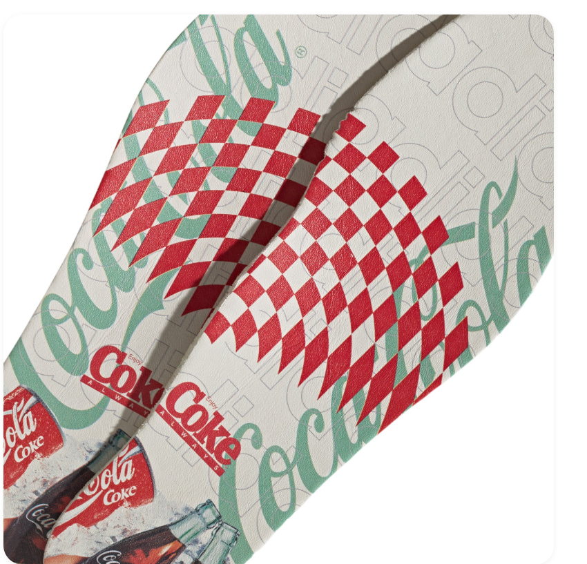 Adidas Red & Black Low-Top Sneakers with Coca-Cola Graphics