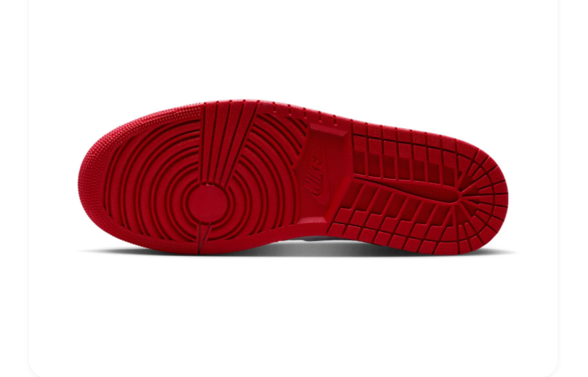 Air Jordan 1 Mid Red, Black & White Sneakers