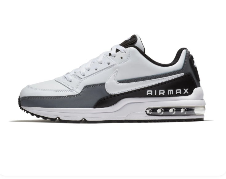 Nike Air Max White, Grey & Black Low-Top Sneakers