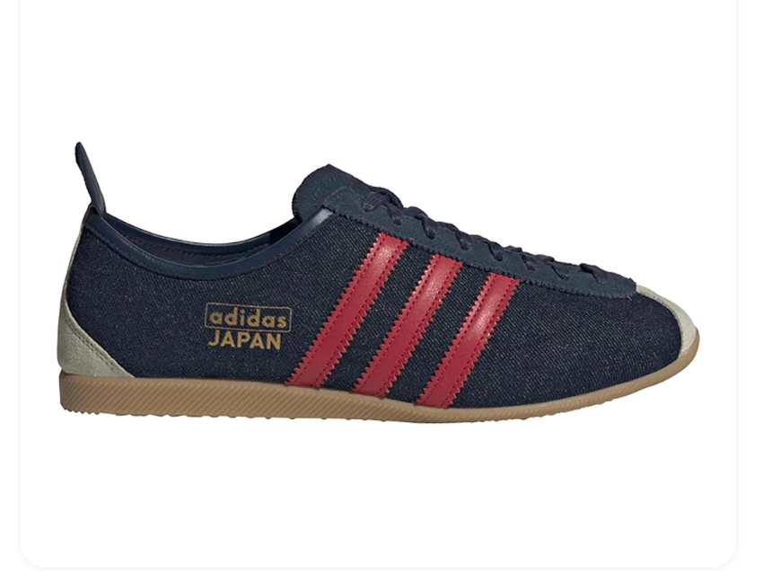 Adidas Japan Navy & Red Low-Profile Gum-Sole Sneakers