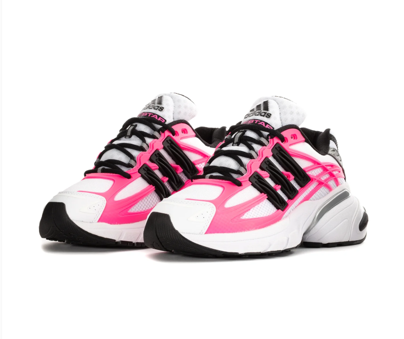 Adidas Adistar White & Hot Pink Chunky Sneakers