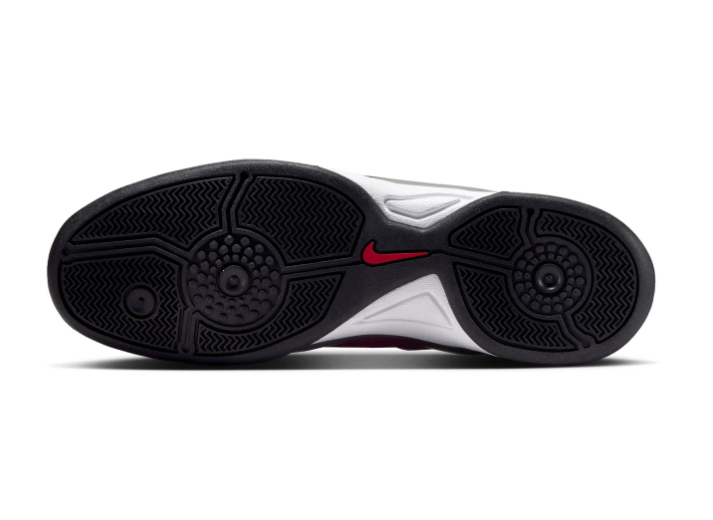 Nike Total 90 III Metallic Silver Sneakers with Red Accents