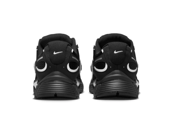 Nike Black Mesh Sneakers with Silver Accents & Chunky Sole