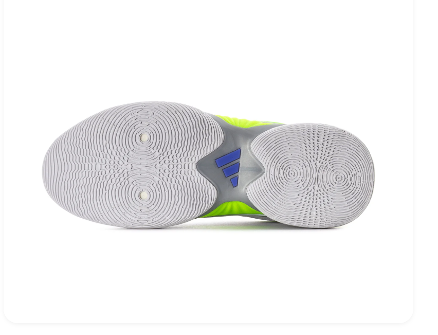 Adidas Grey & Neon Lime Sneakers with Purple Accents