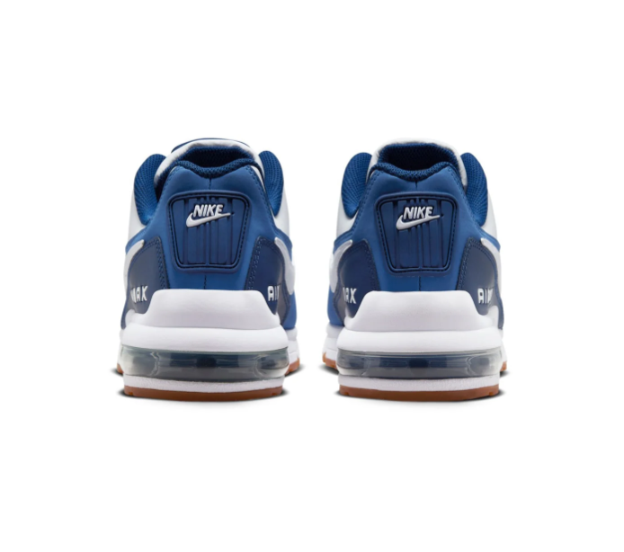 Nike Air Max White & Blue Sneakers with Gum Outsole