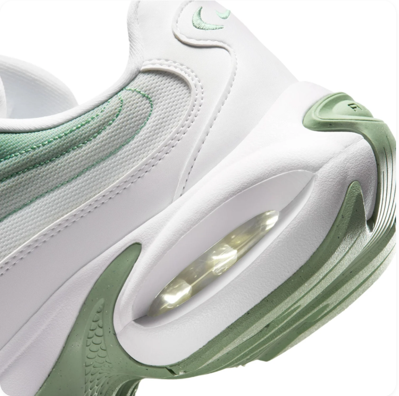 Nike Air Max White & Mint Green Chunky Sneakers