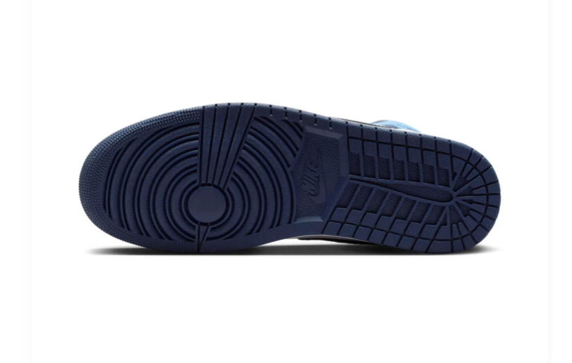 Air Jordan 1 Mid Blue, White & Navy Sneakers