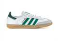 Adidas Samba White & Green Gum-Sole Sneakers