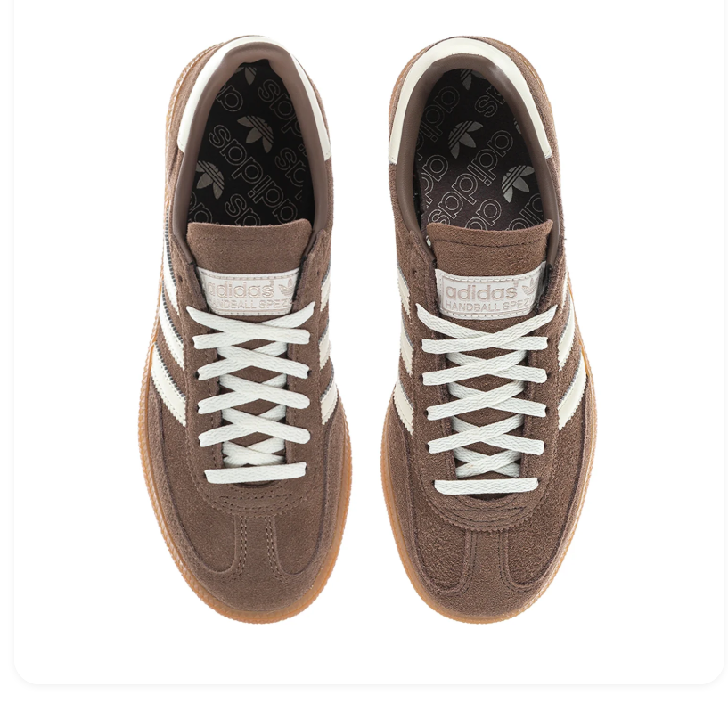 Adidas Handball Spezial Brown & Cream Gum-Sole Sneakers