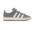 Adidas Campus Grey & White Gum-Sole Sneakers