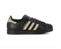 Adidas Superstar Black & Cream Shell-Toe Sneakers
