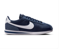 Nike Cortez Navy & White Sneakers with Blue Suede-Like Overlays