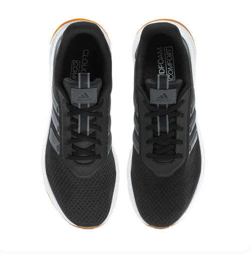 Adidas Black & Charcoal Mesh Sneakers with Gum Outsole