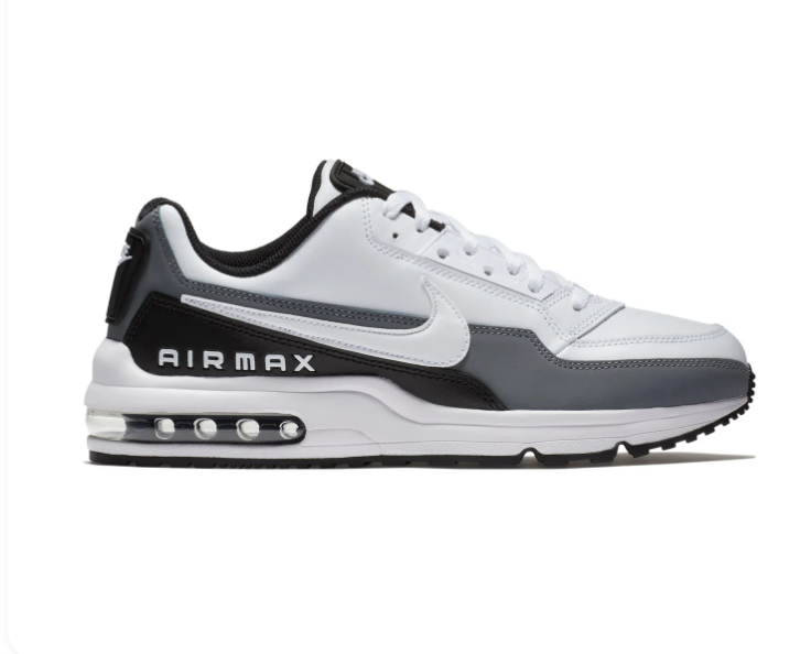 Nike Air Max White, Grey & Black Low-Top Sneakers