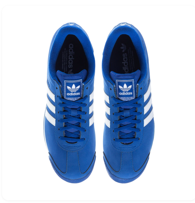 Adidas Samoa Royal Blue & White Low-Top Sneakers