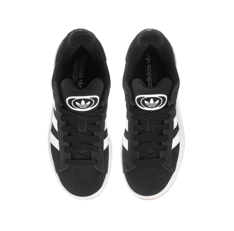 Adidas Campus Black & White Gum-Sole Sneakers