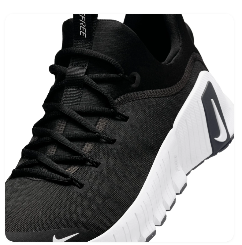 Nike Free Metcon Black & White Mesh Sneakers