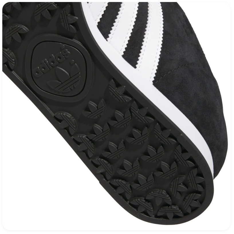 Adidas Samoa Black & White Low-Top Sneakers
