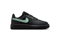 Nike Air Force 1 Black & Mint Green Low-Top Sneakers