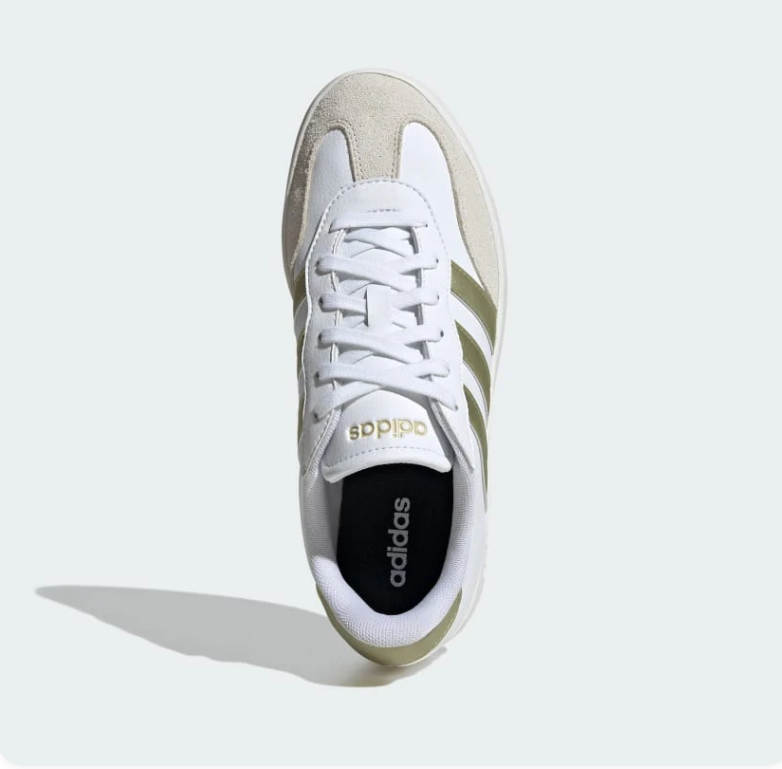 Adidas Black & White Mesh Sneakers with Red Accents & Gum Outsole