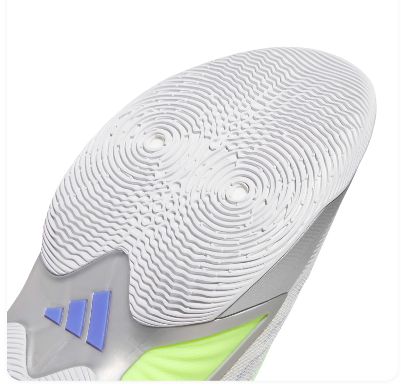 Adidas Grey & Neon Lime Sneakers with Purple Accents