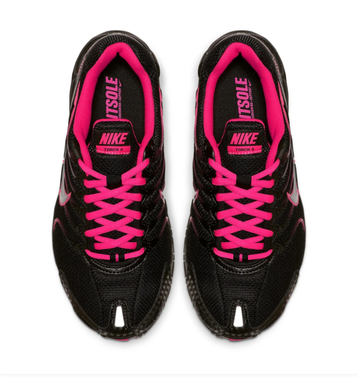 Nike Air Max Torch 4 Black & Hot Pink Mesh Sneakers