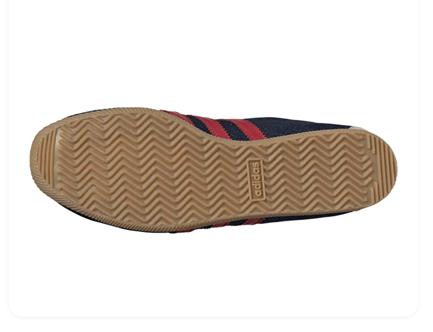 Adidas Japan Navy & Red Low-Profile Gum-Sole Sneakers