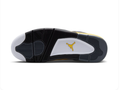 Air Jordan 4 White & Black Sneakers with Yellow Accents