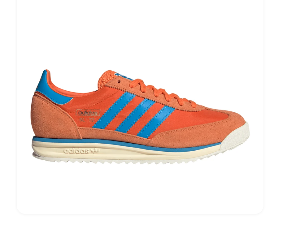 Adidas SL 72 Orange & Blue Sneakers with Cream Sole