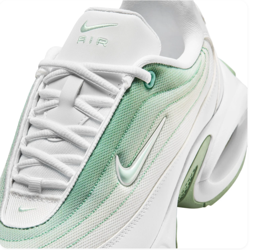 Nike Air Max White & Mint Green Chunky Sneakers