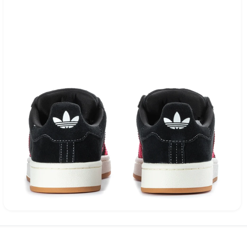 Adidas Campus Black & Pink Gum-Sole Sneakers