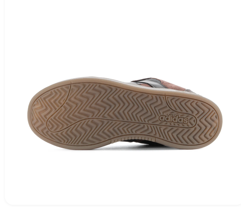 Adidas Brown & Charcoal Low-Top Sneakers with Taupe Sole