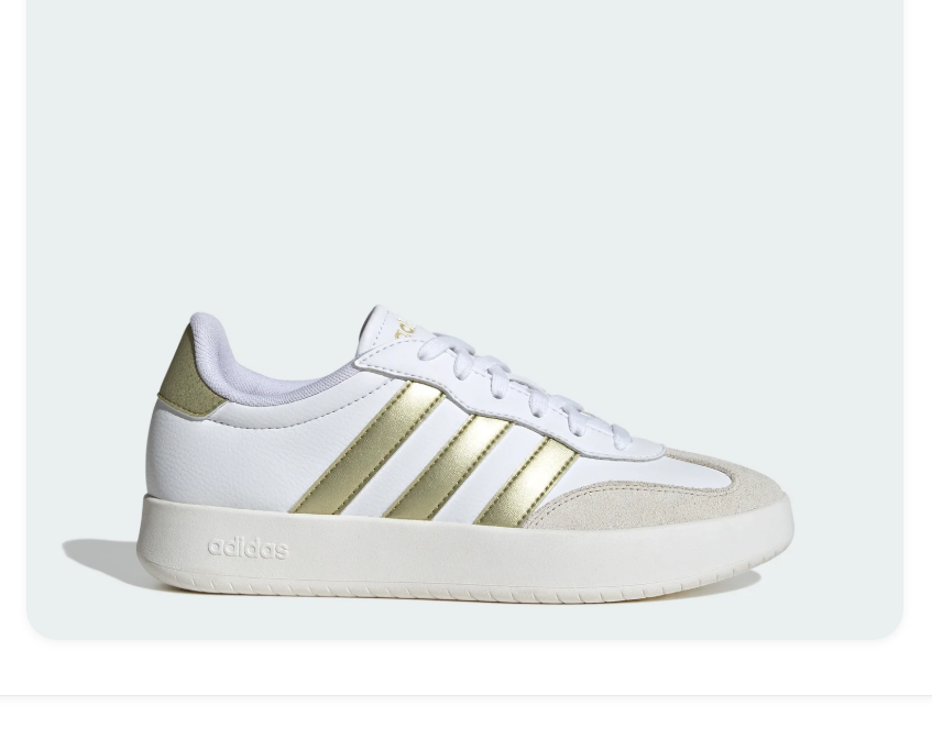 Adidas Black & White Mesh Sneakers with Red Accents & Gum Outsole