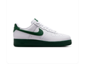 Nike Air Force 1 White & Dark Green Low-Top Sneakers