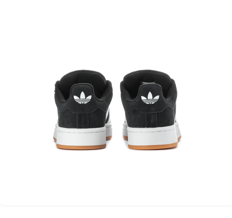 Adidas Campus Black & White Gum-Sole Sneakers