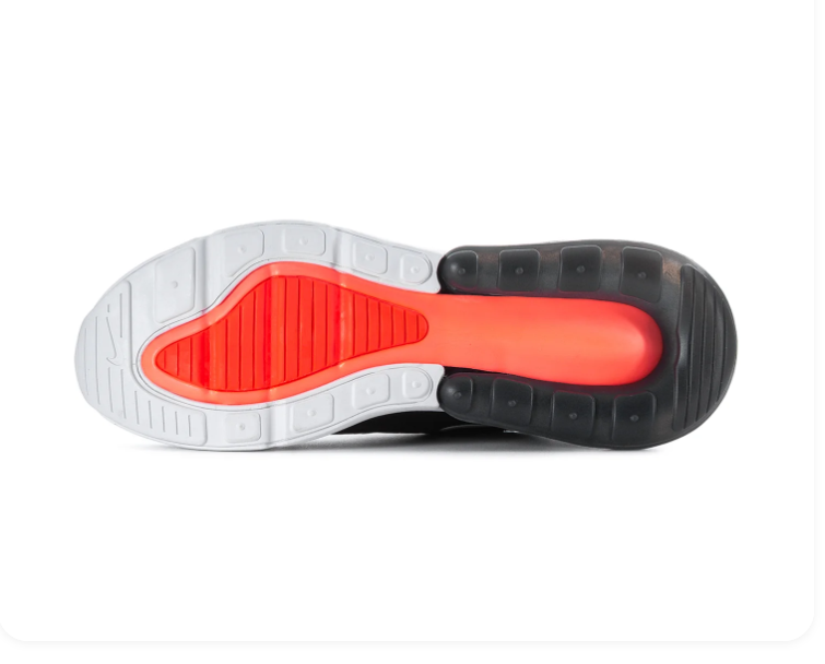 Nike Air Max 270 Black & White Mesh Sneakers