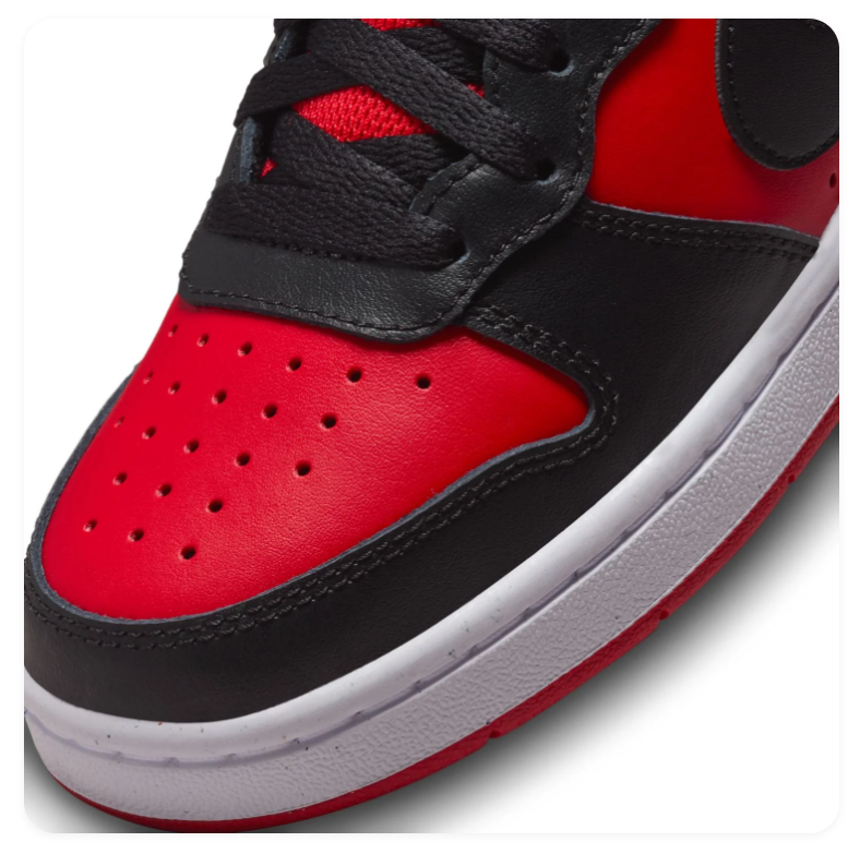 Nike Red & Black Mid-Top Sneakers with Ankle Strap