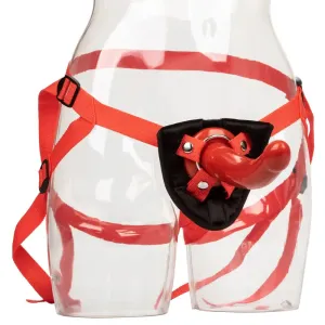 7-inch Colt Red Large Strap on Dildo with Adjustable Straps