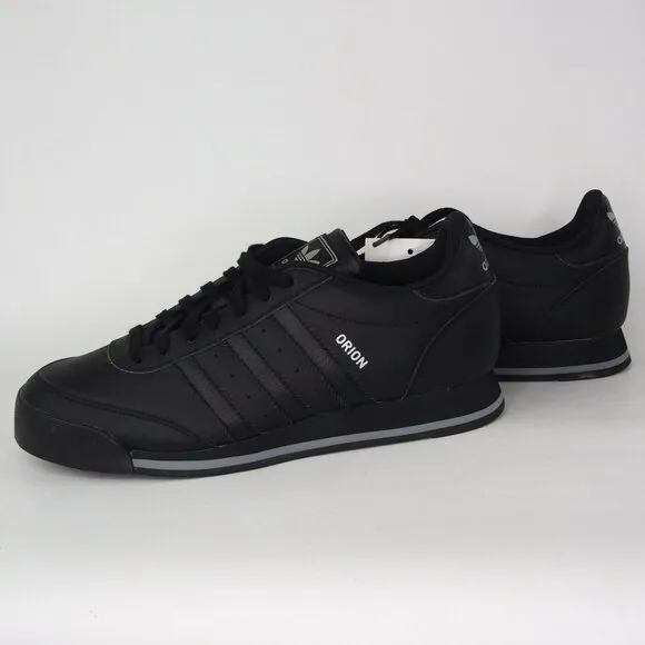 Adidas Orion 2 Junior Boys Shoes Running Sneakers Black Leather Sz 5.5