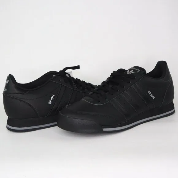 Adidas Orion 2 Junior Boys Shoes Running Sneakers Black Leather Sz 5.5